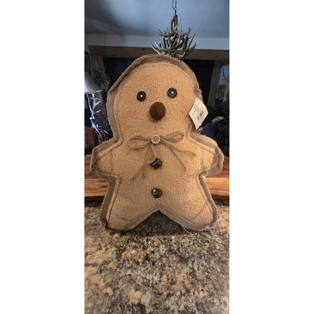 Gingerbread Man Pillow, Christams, Holidays, Primitive, Hobby Lobby, MRSP 27